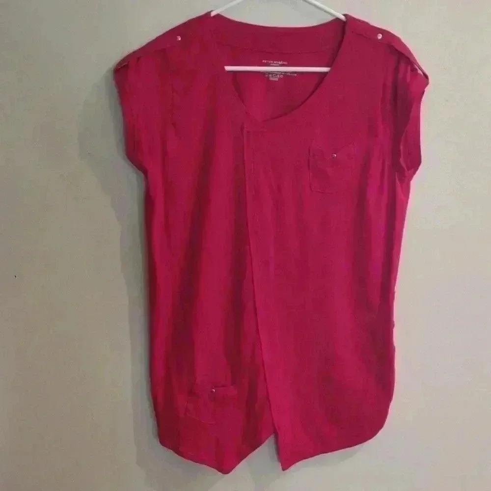 Women's Peterā Nygard short sleeve top red size medium